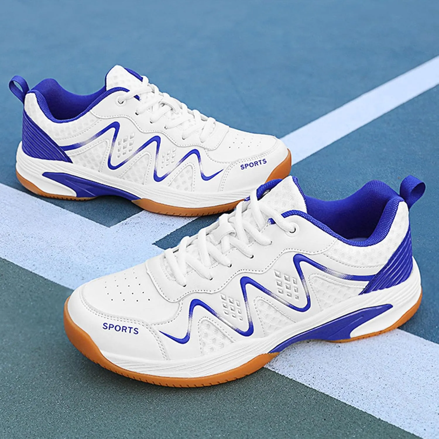 Pickleball Shoes for Mens Badminton Racketball Squash Tennis Athletic Shoes Indoor Court Training for All Racket Sports