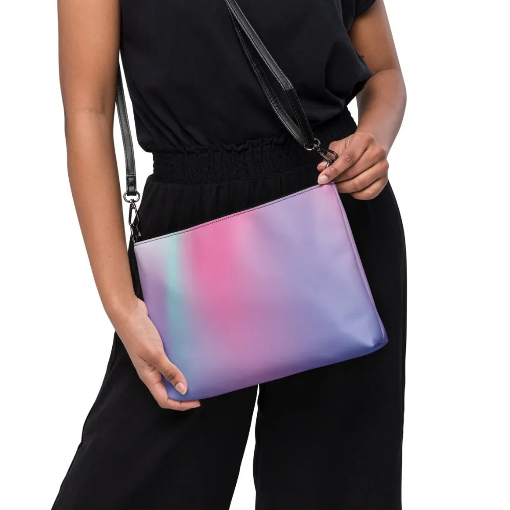 Pink Purple Ombre Crossbody Bag