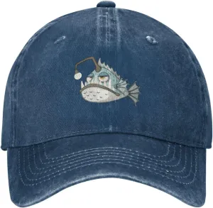Pipa Fish Cartoon Characters Baseball Cap for Men Women Adjustable Vintage Washed Cotton Dad Hat