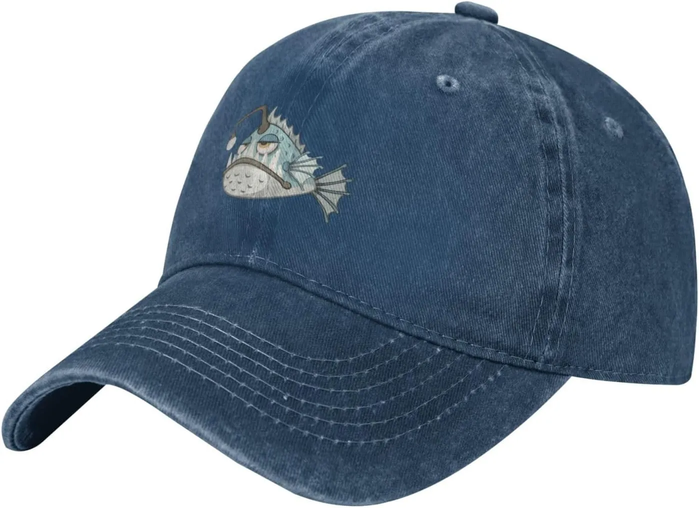 Pipa Fish Cartoon Characters Baseball Cap for Men Women Adjustable Vintage Washed Cotton Dad Hat