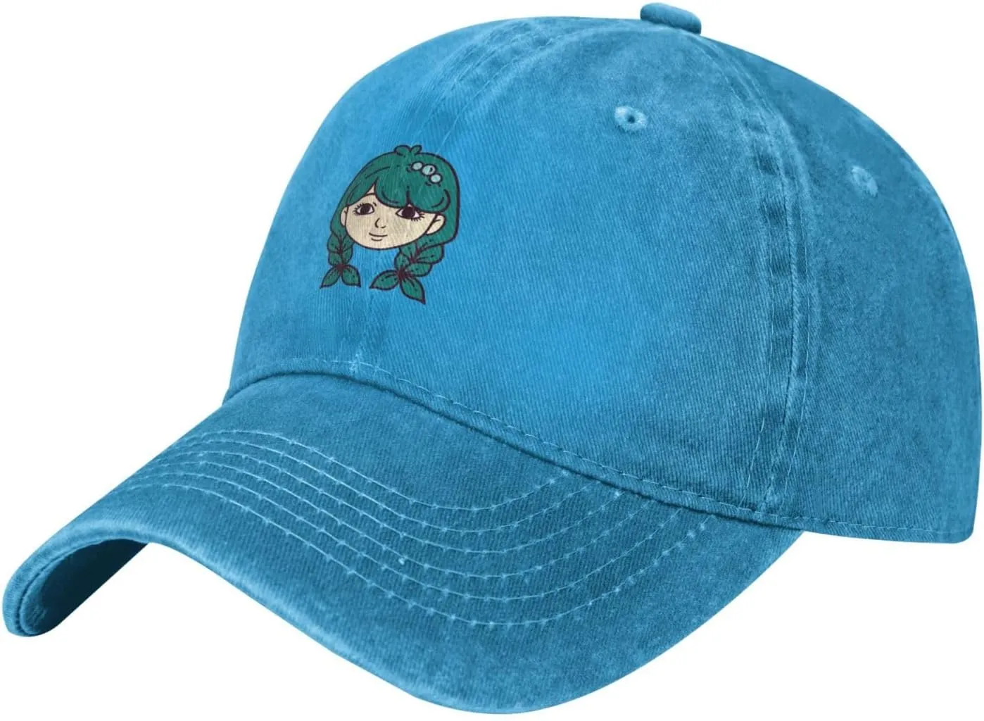 Pisces Character Horoscope Baseball Cap for Men Women Adjustable Vintage Washed Cotton Dad Hat
