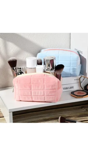 Plush Cosmetic Pouch (Stationery / Cosmetic)