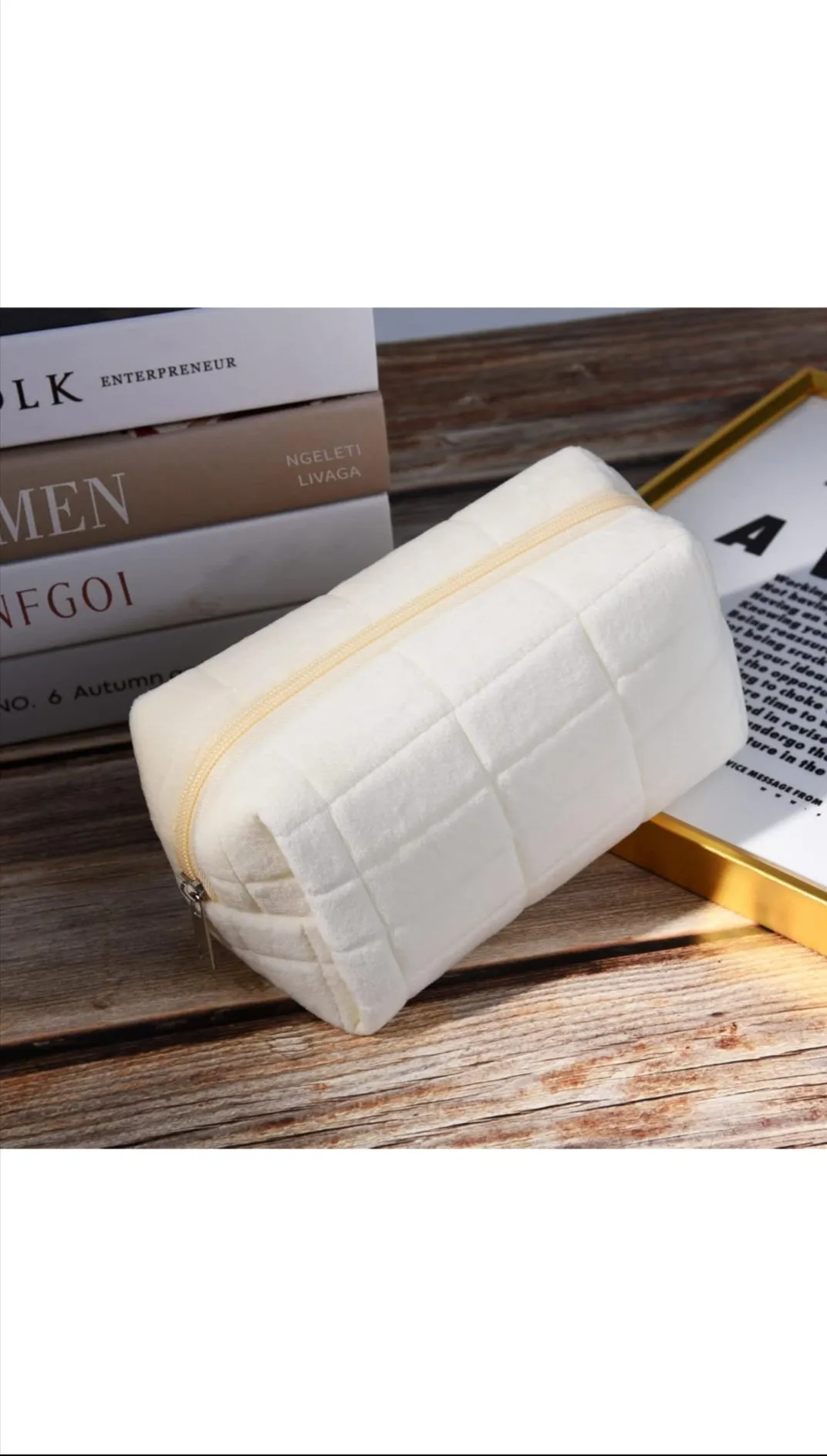 Plush Cosmetic Pouch (Stationery / Cosmetic)