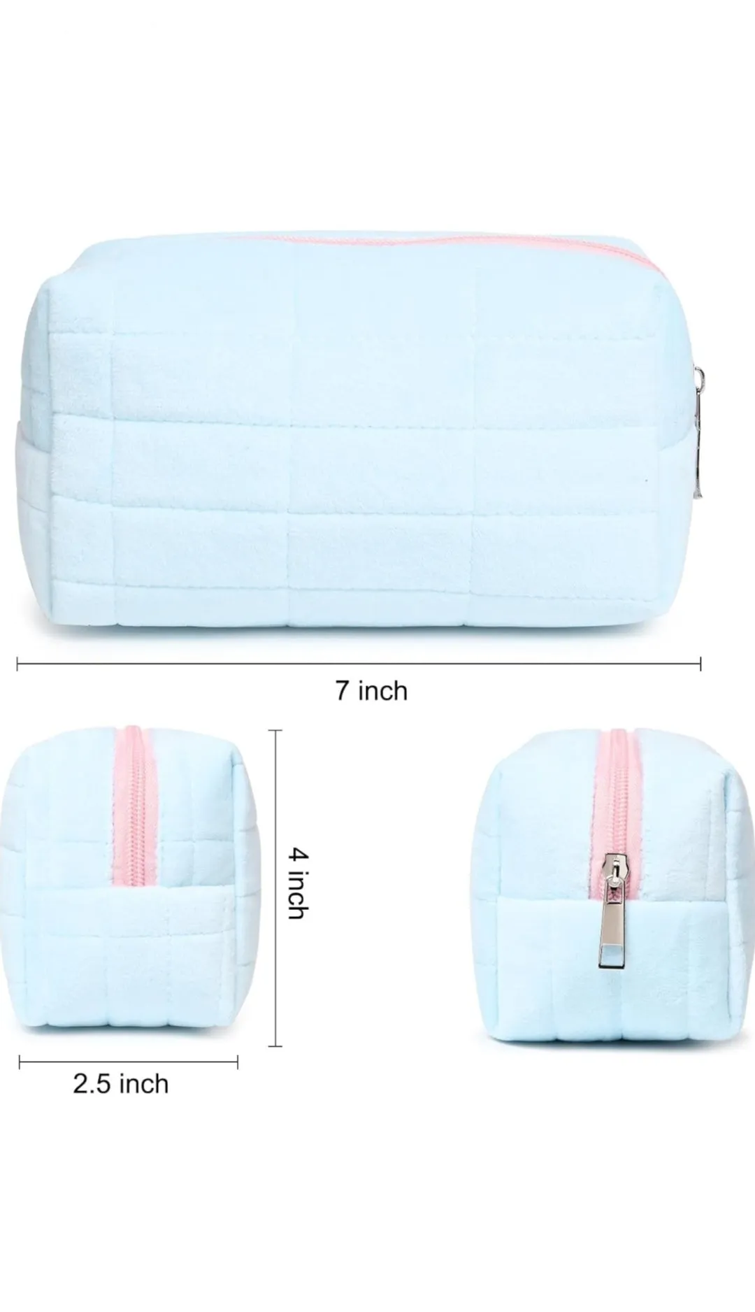 Plush Cosmetic Pouch (Stationery / Cosmetic)