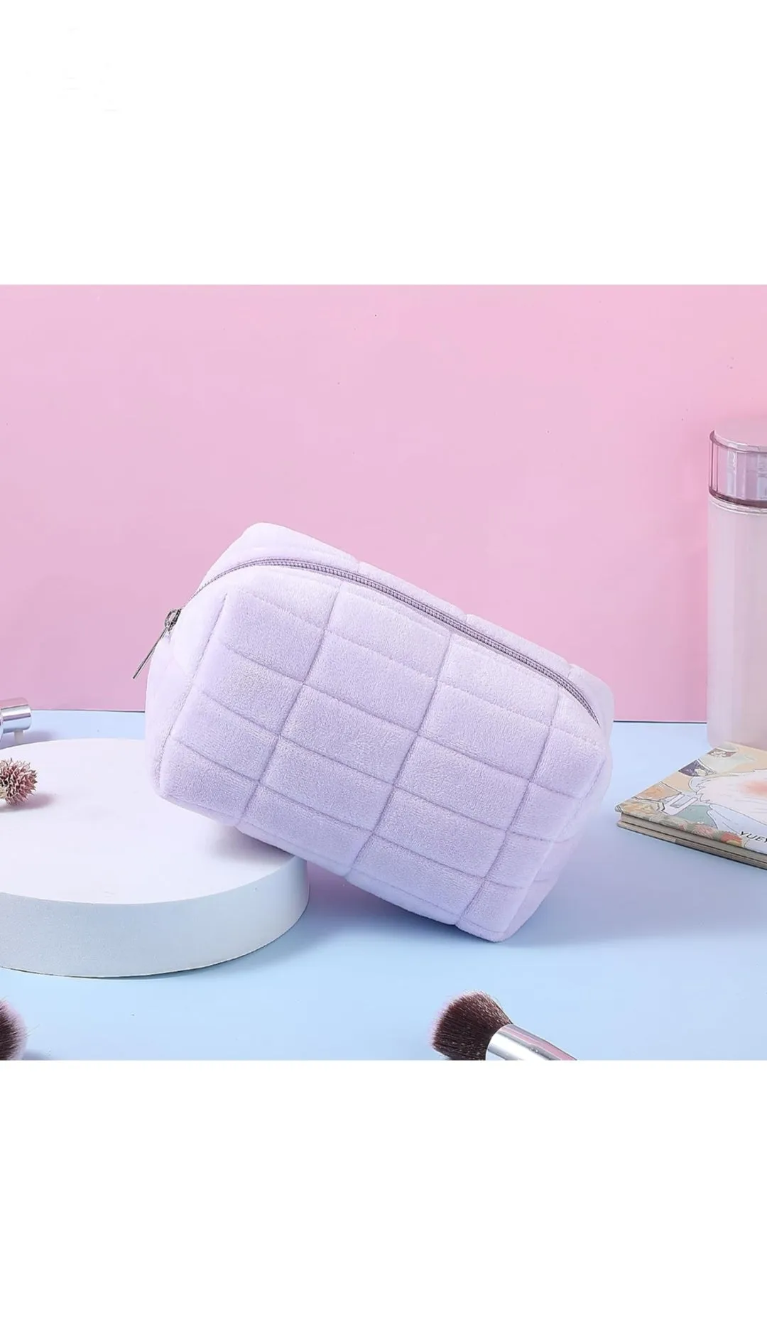 Plush Cosmetic Pouch (Stationery / Cosmetic)