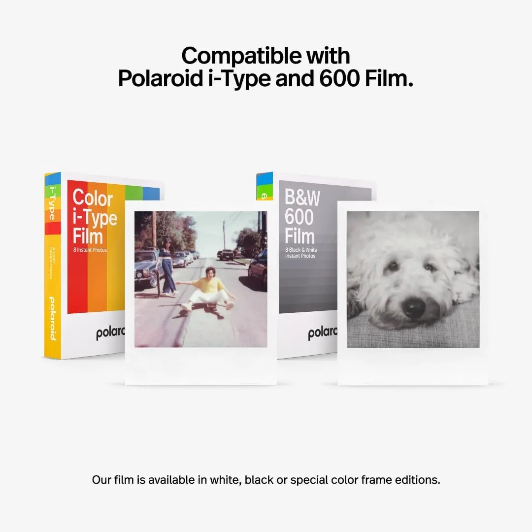 Polaroid Now  2nd Generation I-Type Instant Film Bluetooth Connected App Controlled Camera - White (9077)
