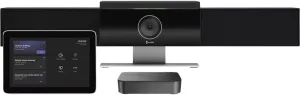 Poly Studio Small/Medium Room Kit for Poly PC Room Solution - Poly Studio Video Bar & Poly GC8 Touch Controller - Automatic Camera Framing - 4K Display - Noise Blocking Technologies - PC Not Included