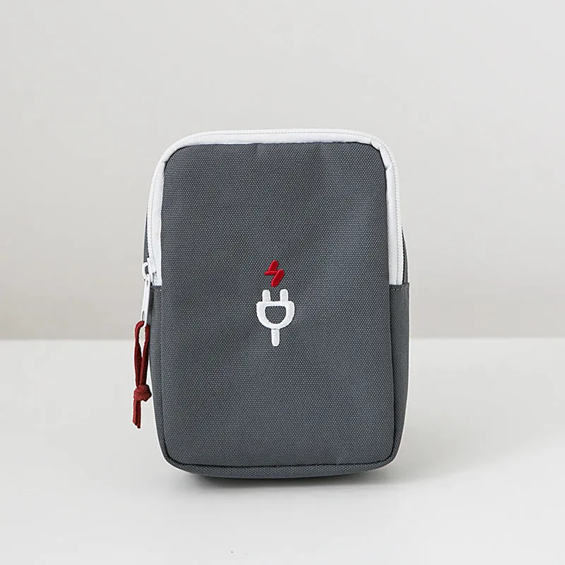 Polyester Data Cable Power Bank Hard Cosmetic Bags
