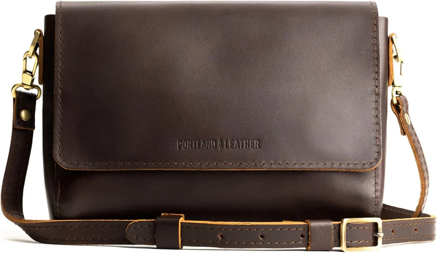 Portland Leather Goods Metro Crossbody Bag for Women – Handmade from the Finest Full-Grain Hides