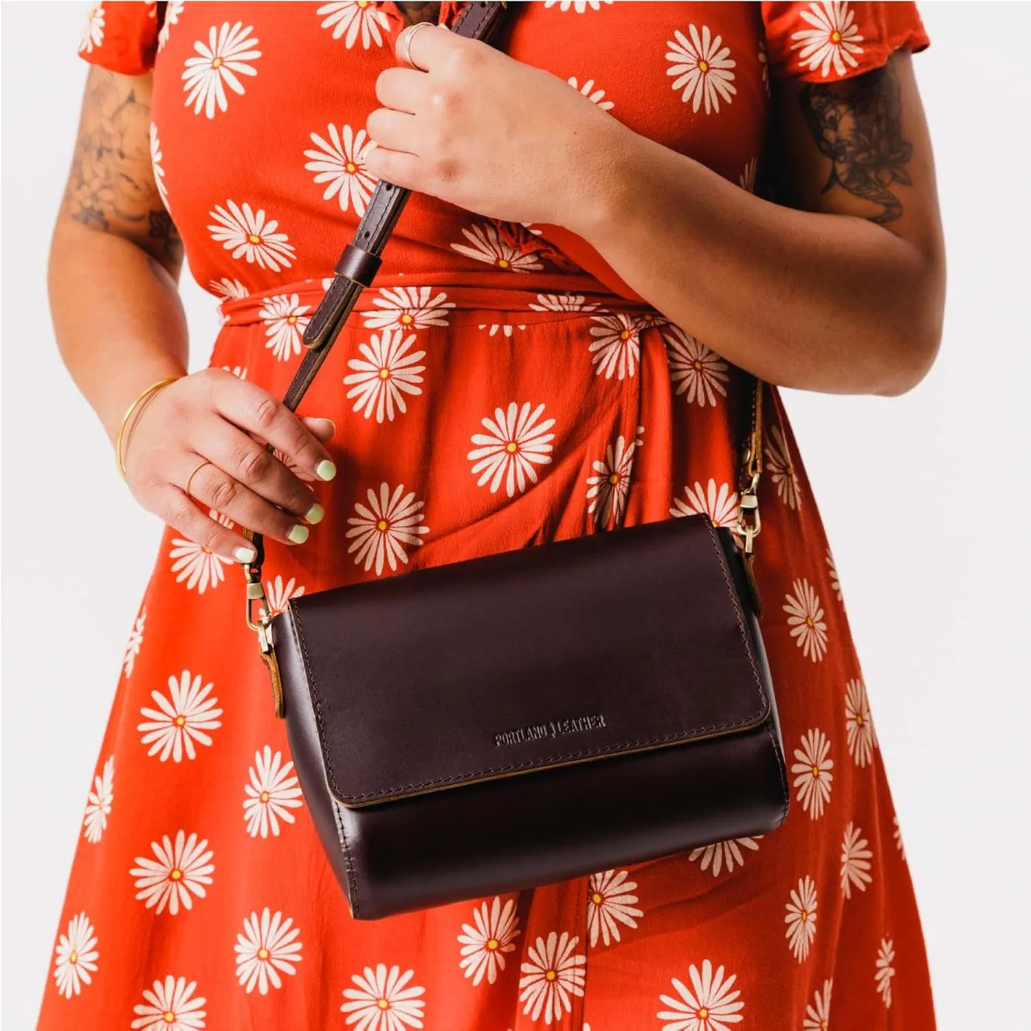 Portland Leather Goods Metro Crossbody Bag for Women – Handmade from the Finest Full-Grain Hides