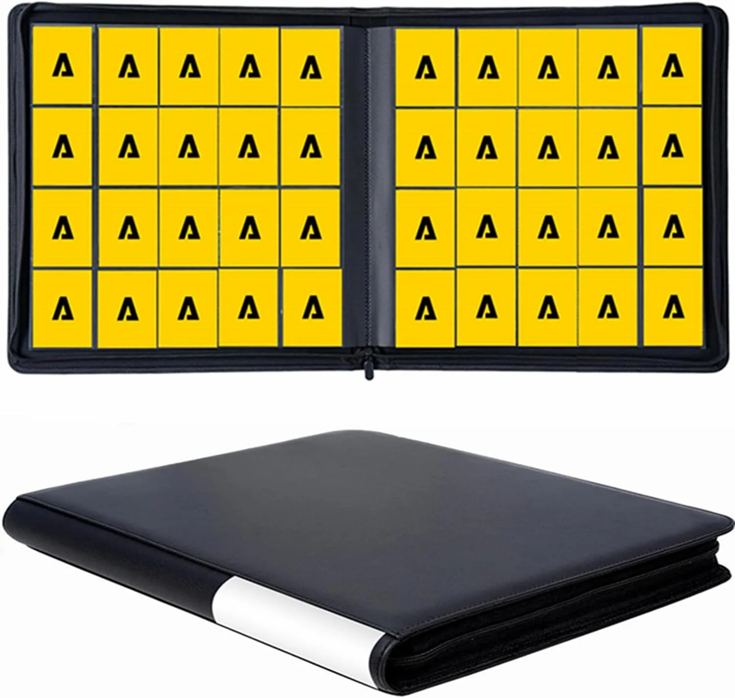 Premium 1280  Capacity 20-Pocket Side Loading Trading Card Binder, Ringless Acid-Free Pages for TCG, MTG, Sports Cards, Game & Collector Storage Album with Customizable Labels