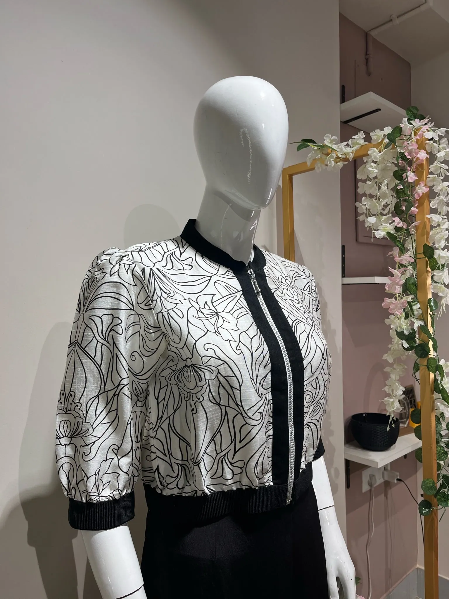 Printed Bomber Jacket