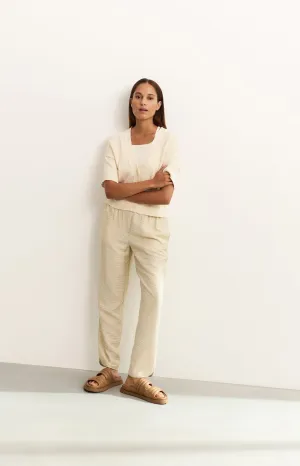 Printed woven trousers
