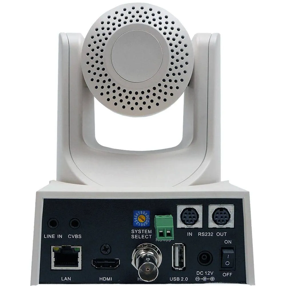 PTZOptics 12x-SDI Gen2 Live Streaming PTZ Camera (White)