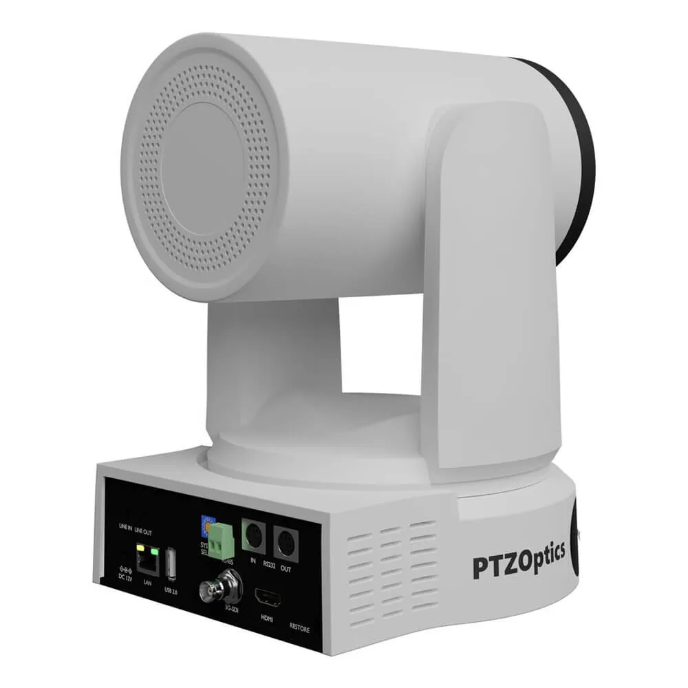PTZOptics Link 4K SDI/HDMI/USB/IP PTZ Camera with 30x Optical Zoom (White)