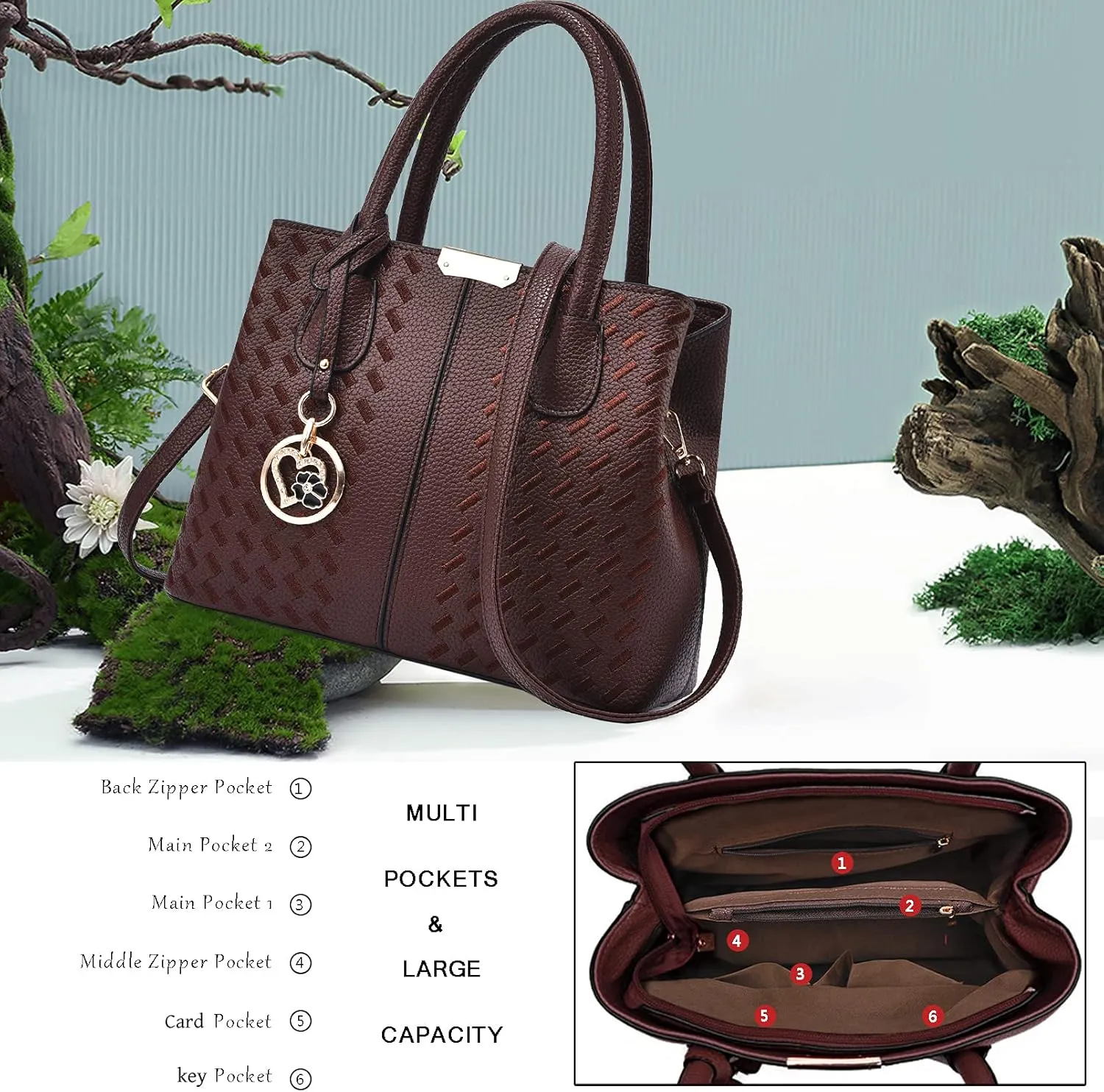 Purses and Handbags for Women Shoulder Tote Bags Top Handle Satchel
