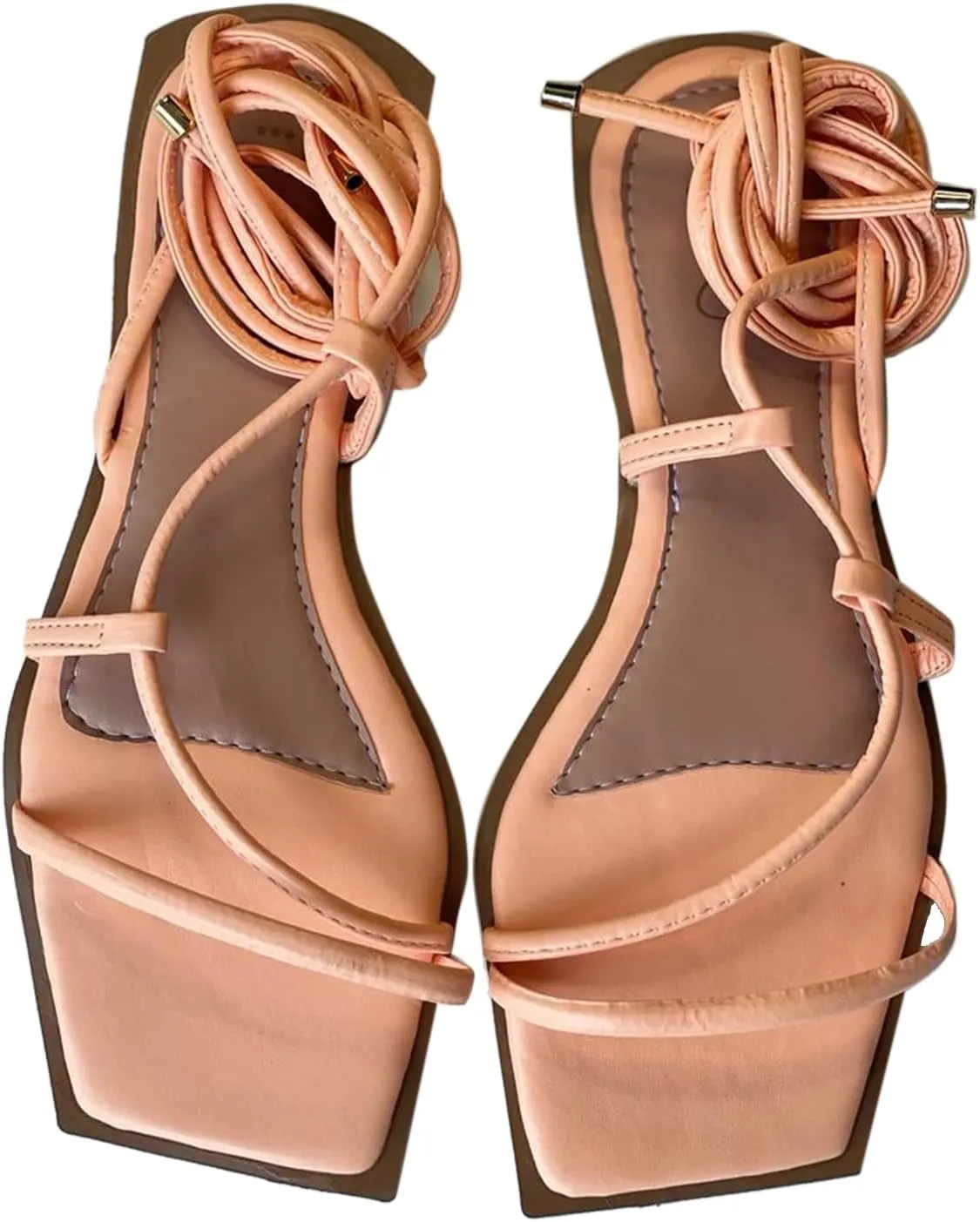 Pyson Faux Leather Fashionable, Comfortable & Durable Perfectly Fit Flat Sandals Lace Up Footwear For Women and Girls