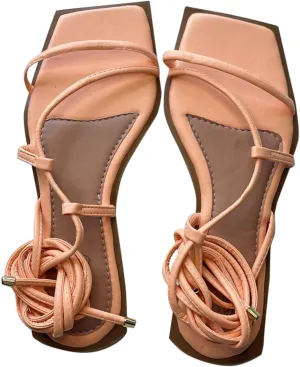 Pyson Faux Leather Fashionable, Comfortable & Durable Perfectly Fit Flat Sandals Lace Up Footwear For Women and Girls