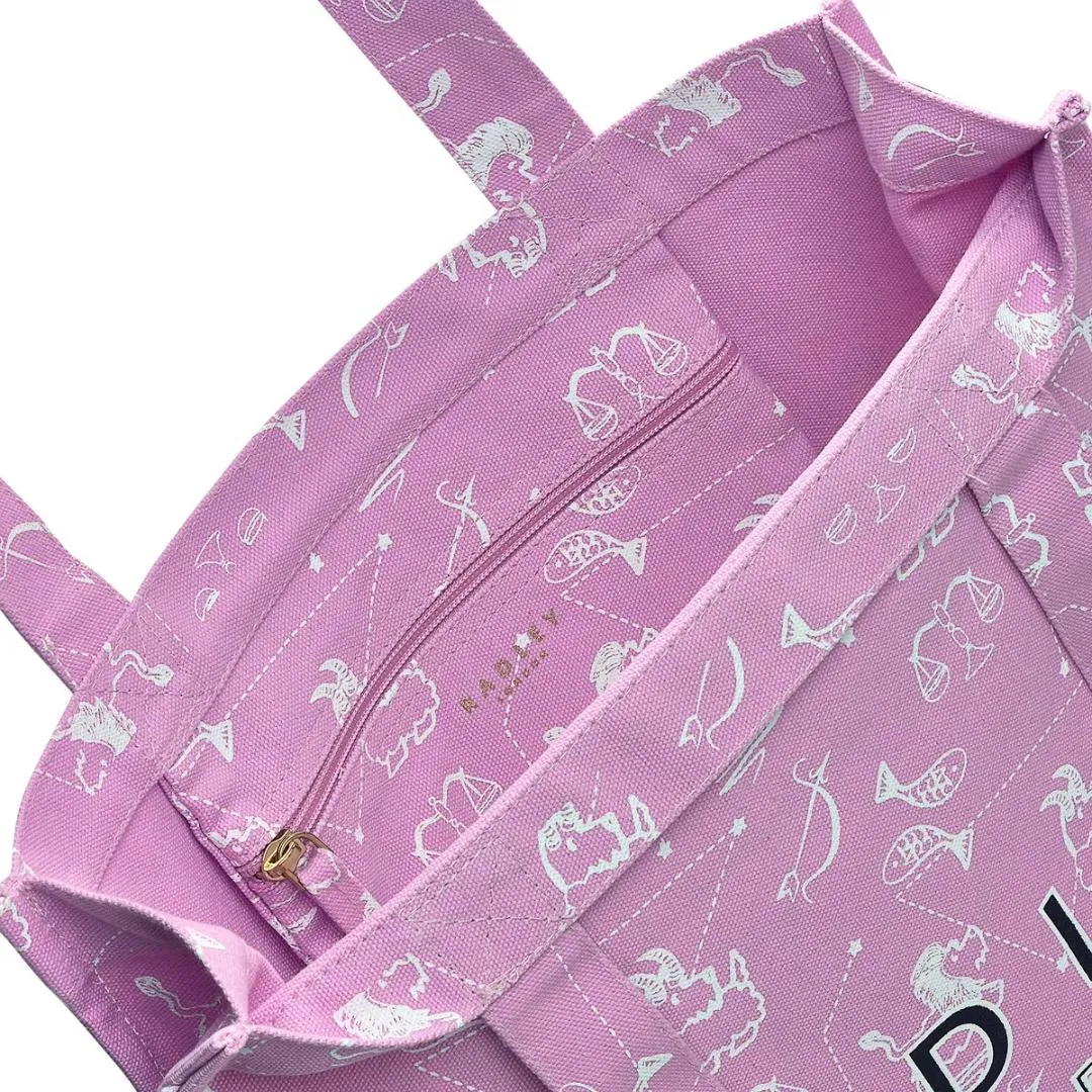 Radley Astrology Medium Open Top Tote Bag - Sugar Pink