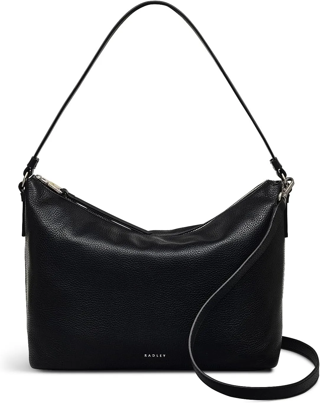 RADLEY London Bella Women’s Medium Leather Ziptop Shoulder Bag, Black