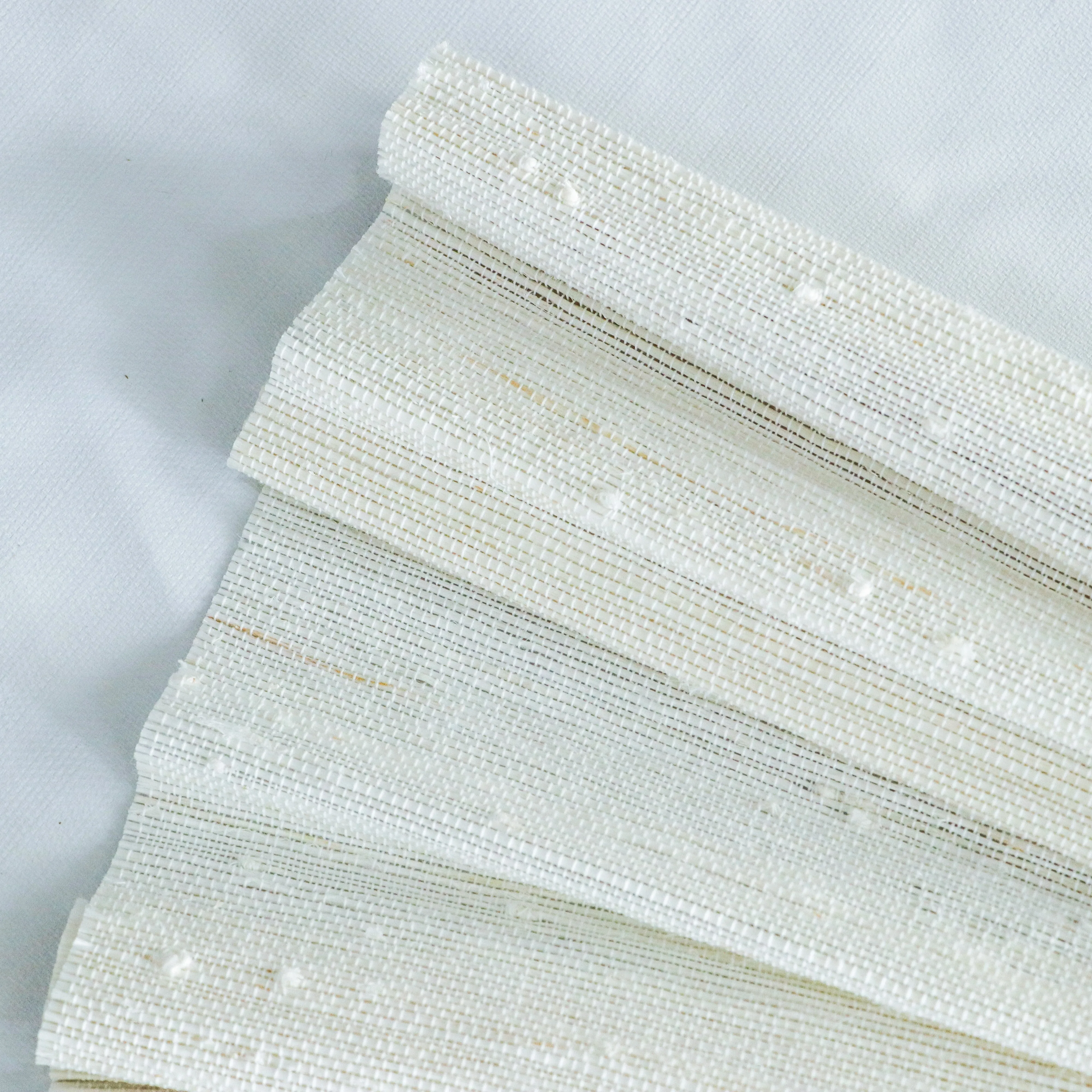 Ramie Woven Bamboo Blinds & Shades | Beige White