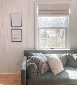 Ramie Woven Bamboo Blinds & Shades Top Down Bottom Up | Marble White