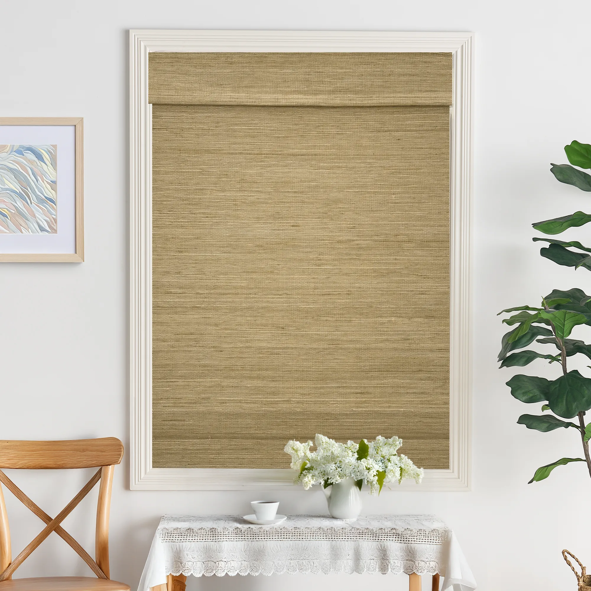 Ramie Woven Bamboo No-Drill Blinds & Shades | Coconut