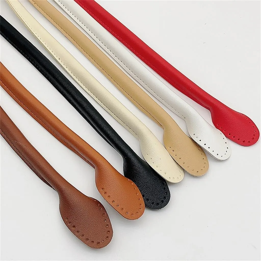 Red Leather Carry Handle Bag Accessories Handle Strap Can Be Hand Sewn