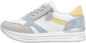 Remonte Women's D1323 Low Trainers, Vapor White Aqua Sun Ciel 81, 6 Women