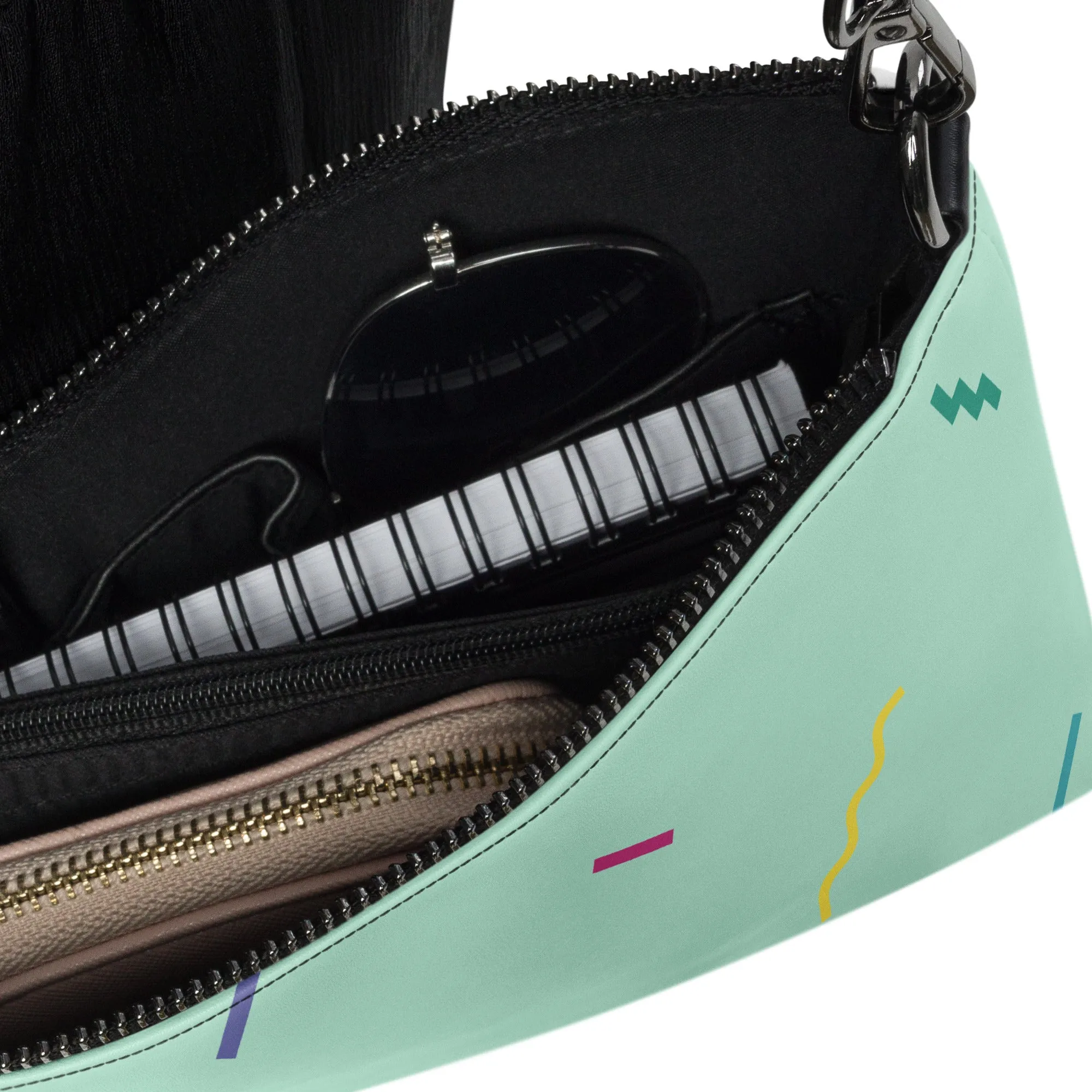 Retro 90s Mint Green Crossbody Bag