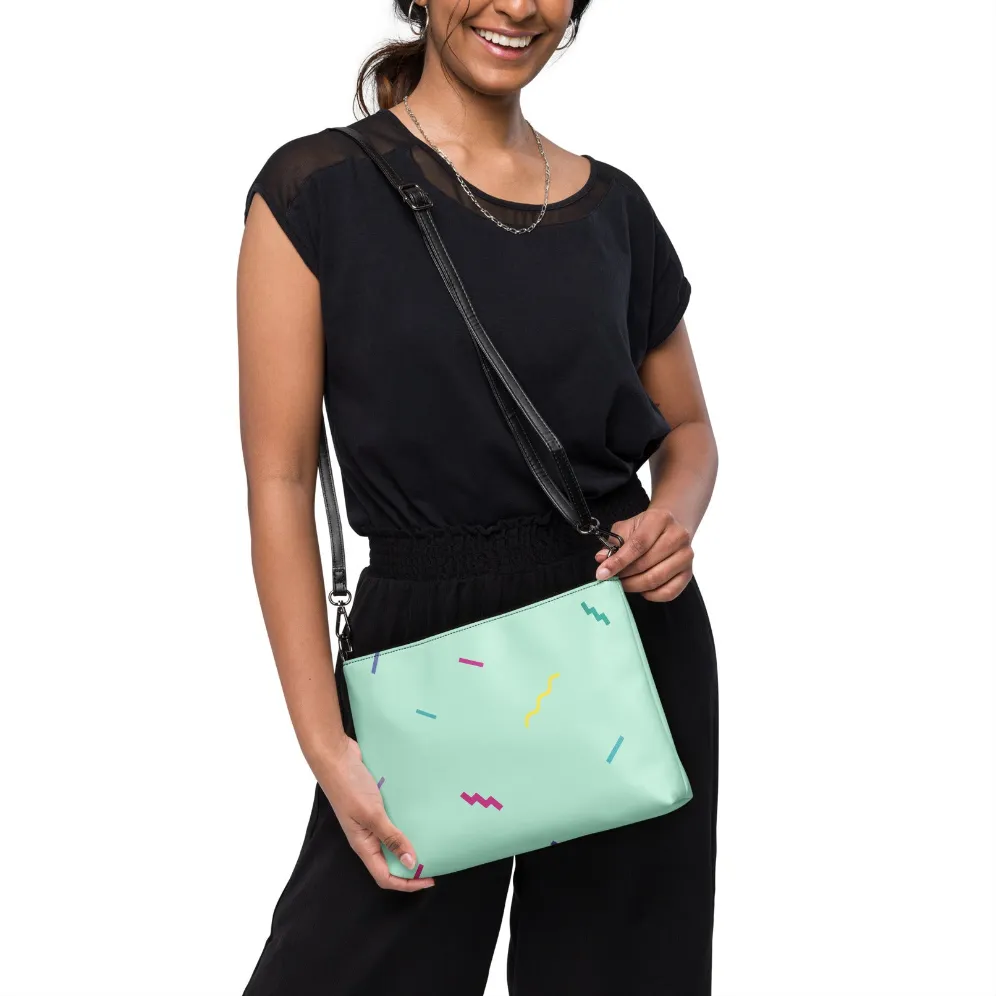 Retro 90s Mint Green Crossbody Bag