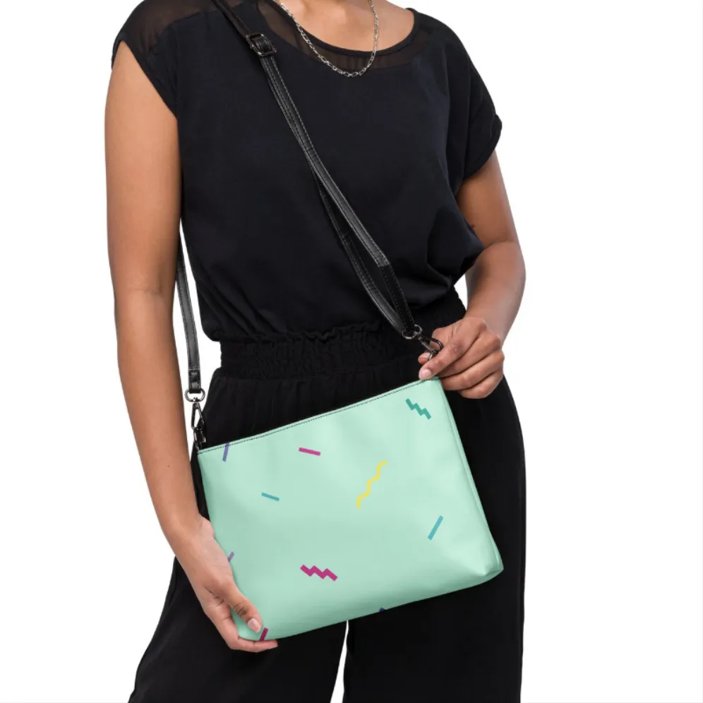 Retro 90s Mint Green Crossbody Bag