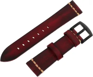 Retro Leather Watch Strap Replaceable Wristband with Buckle Exquisite Design Classic Colors Lightweight and Material for Daily Wear