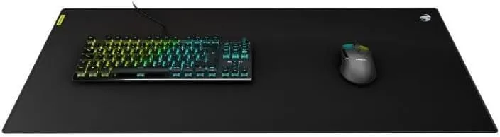 ROCCAT Sense Pro XXL PC Gaming Mousepad, Non Slip Rubber Back, Speed Military-Grade Fabric with Low-Profile Stitched Edges, Durable Computer Desk Mat, XXL, Rectangle, Black