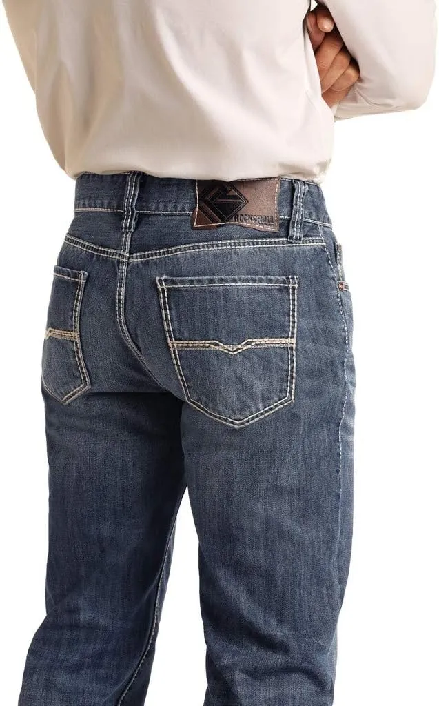 Rock & Roll Denim Relaxed Fit Straight Bootcut Jeans #M0S8553