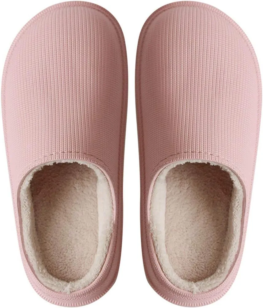 Rojeam Women Slippers Comfort Waterproof Winter Garden Shoes Warm House Slippers Indoor Outdoor for Men Women