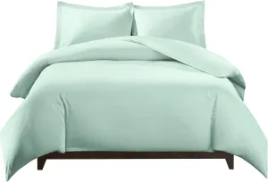 Royal Tradition Silky Soft Viscose from Bamboo Full/Queen 3PC Duvet Cover Set, Sea, Cool and Breathable Comforter Covers