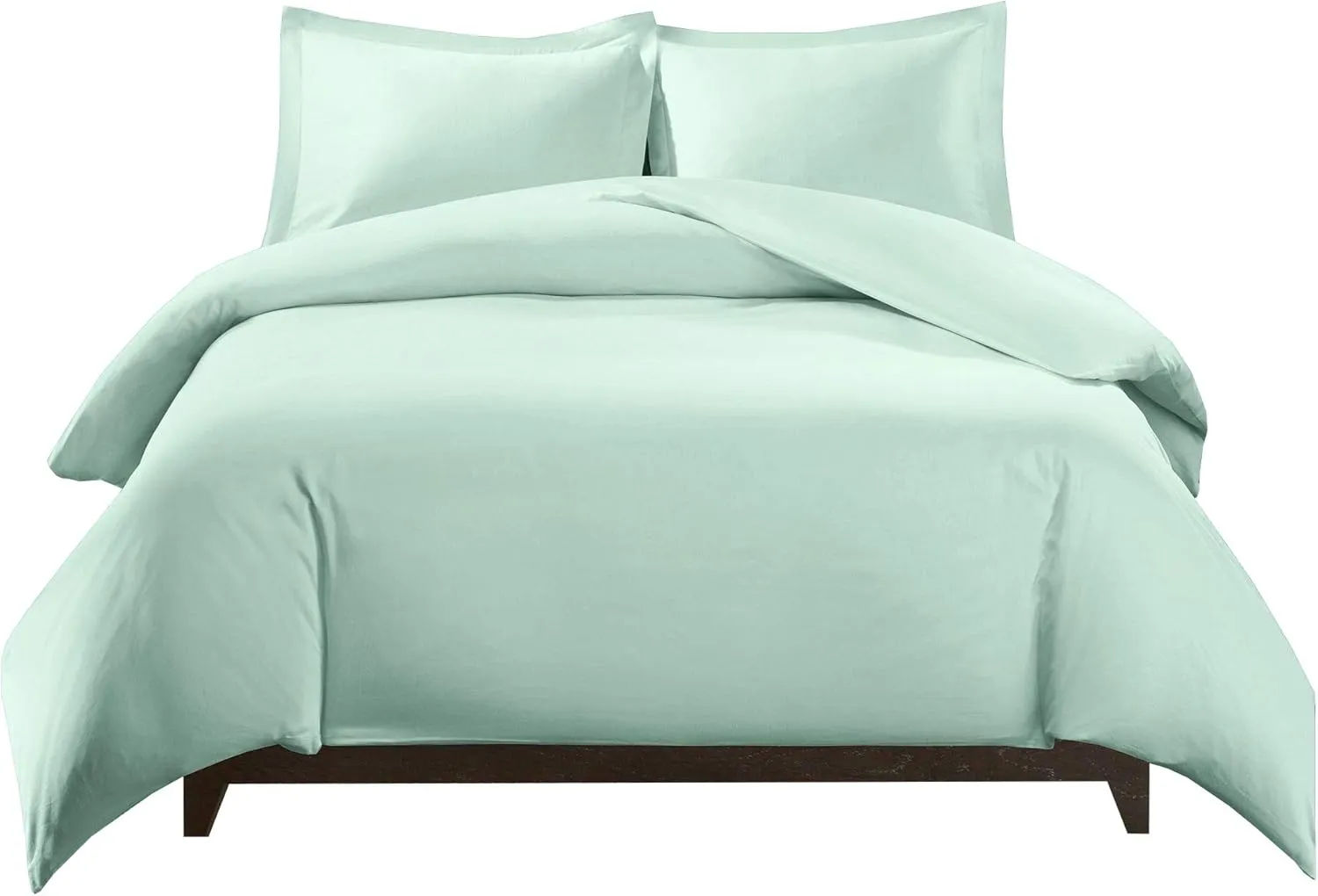 Royal Tradition Silky Soft Viscose from Bamboo Full/Queen 3PC Duvet Cover Set, Sea, Cool and Breathable Comforter Covers
