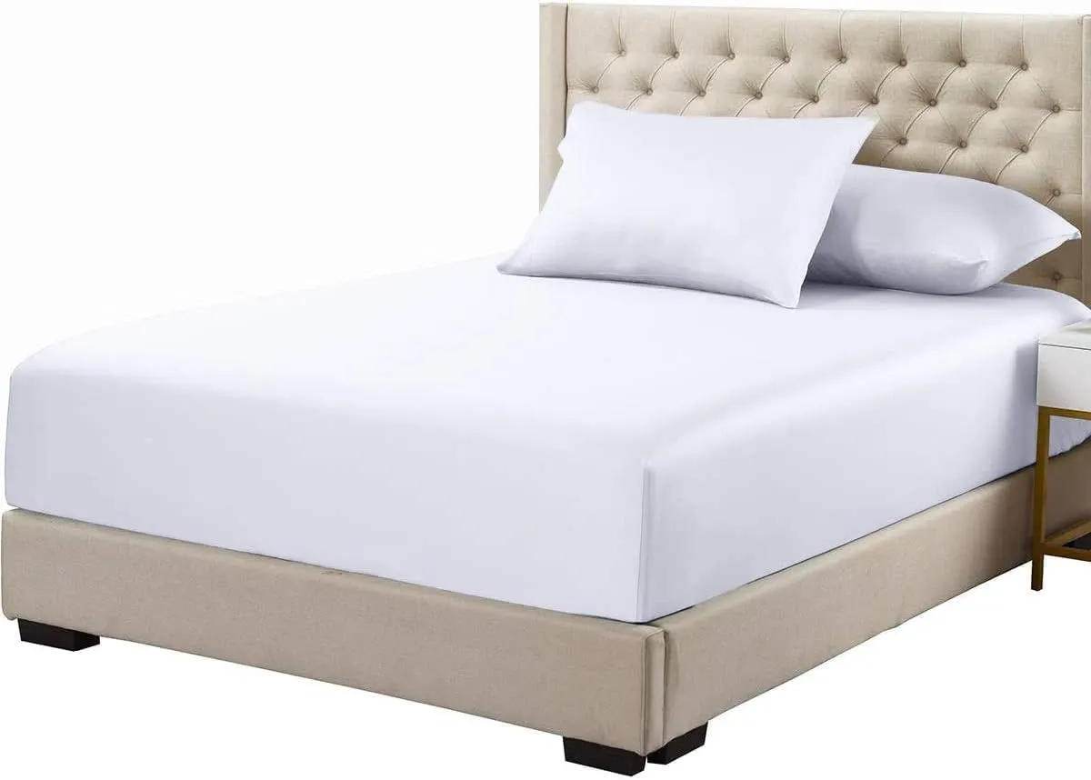 Royal Tradition Viscose from Bamboo Bed Sheets, King, Solid White, Super Soft and Cool 4PC Sheet Set
