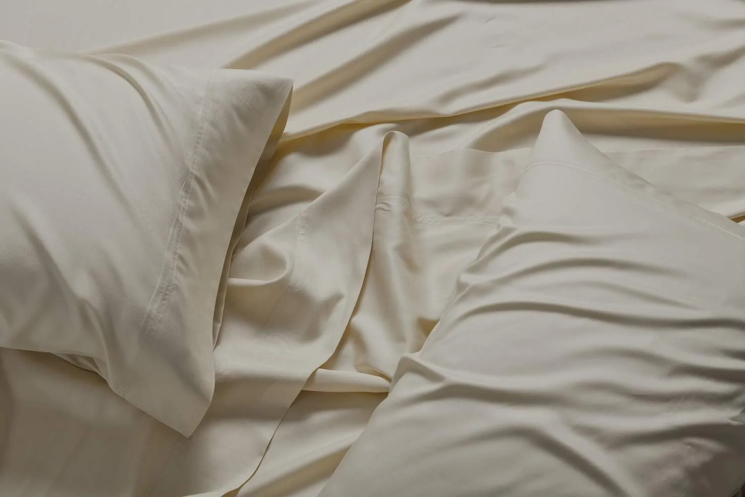 Royal Tradition Viscose from Bamboo-Cotton Blend Sheet Set (Queen Size, Sand-Solid) Durable, Breathable Deep Pocket Bed Sheets