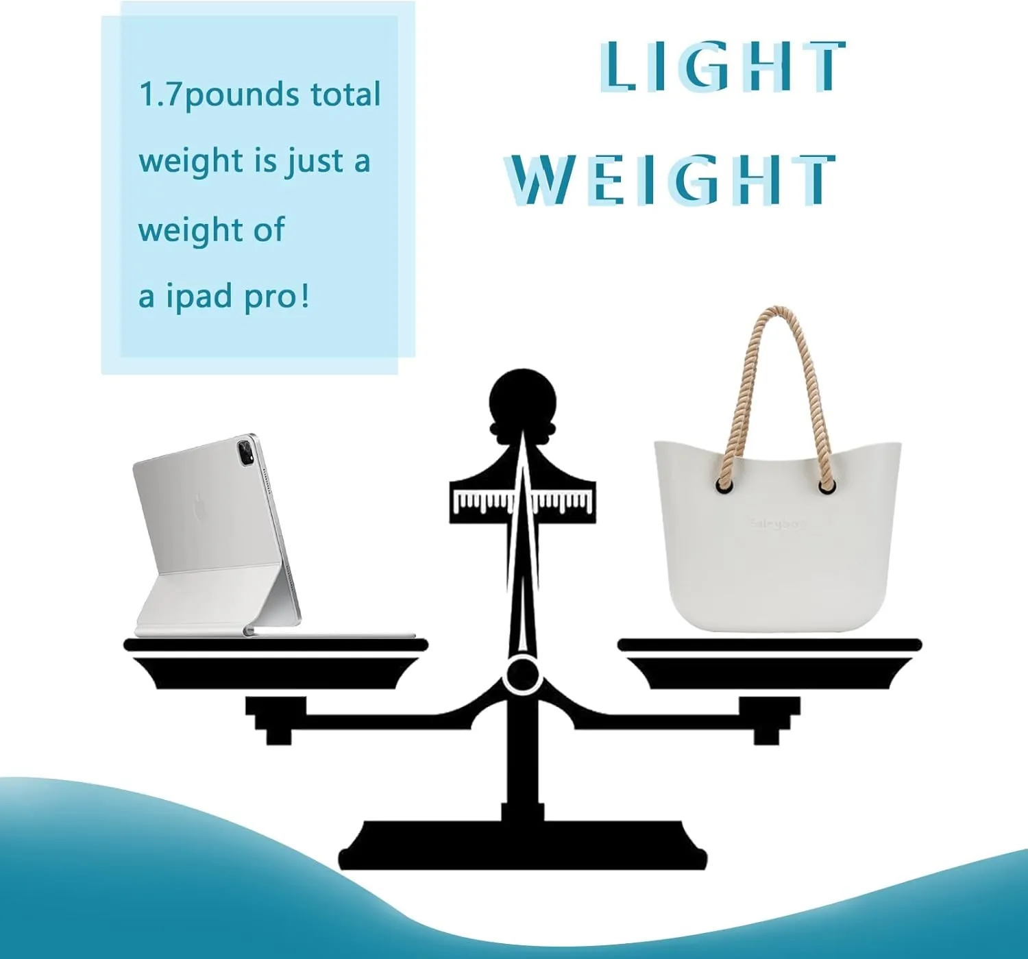 Rubber Tote Handbag with Rope Handles and Faux Leather Strap Lightweight Waterproof Shoulder Bag with EVA Foam Rubber