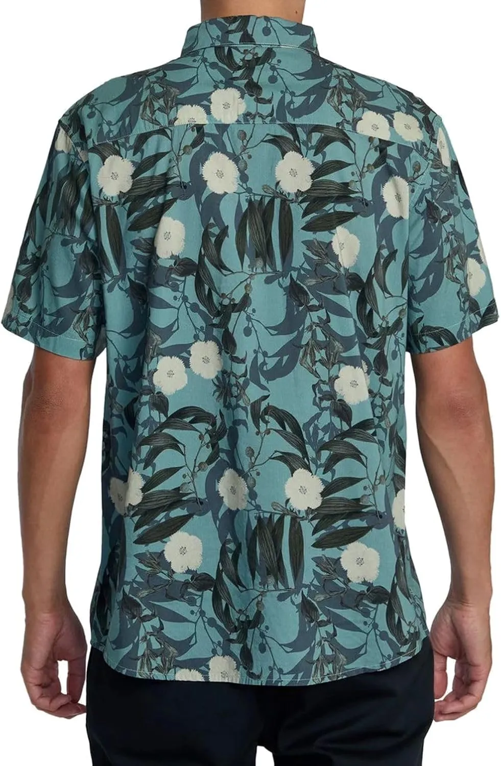RVCA Men's Botanical Short Sleeve Woven Button Up Shirt