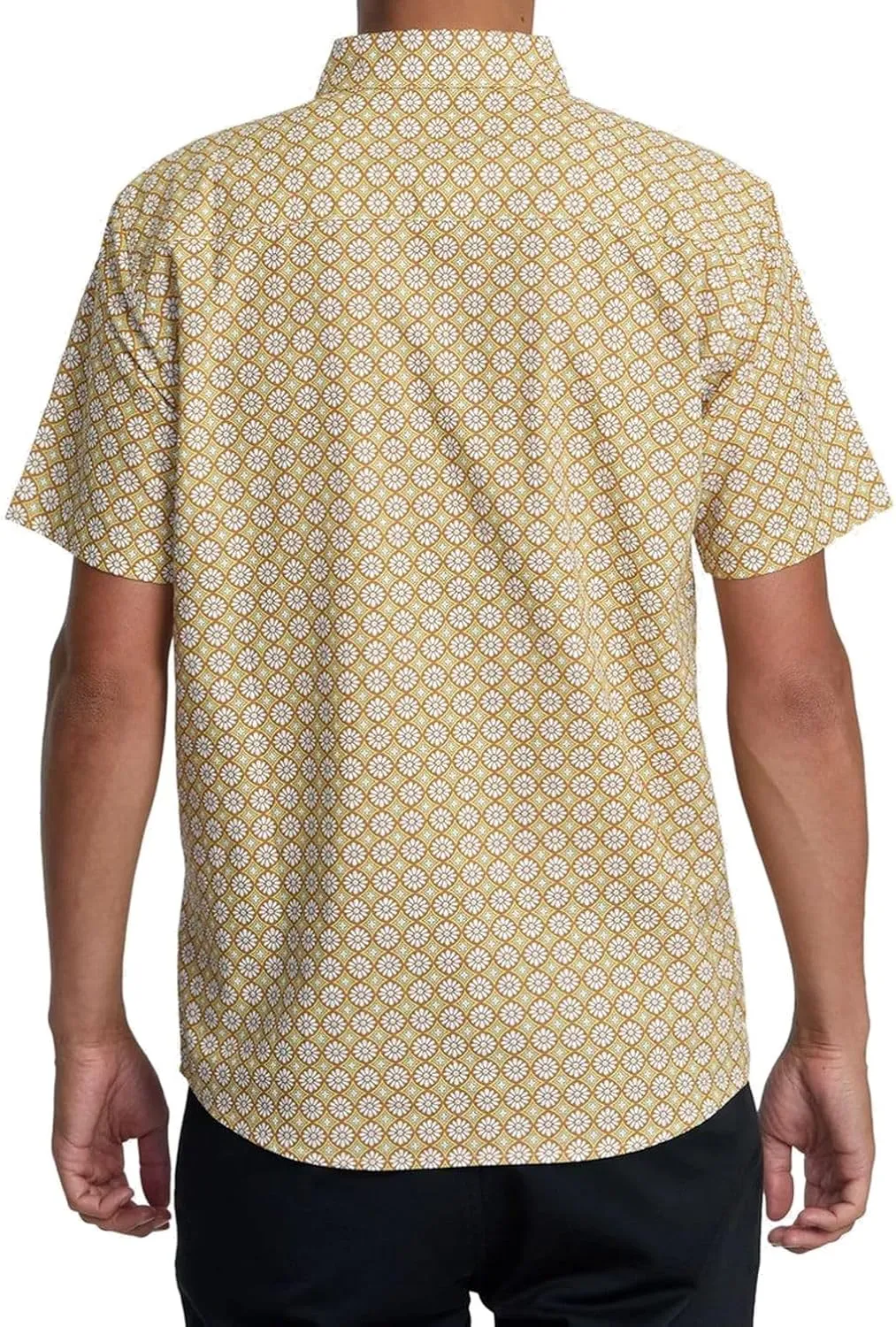 RVCA Men's Vacationist Short Sleeve Woven Button Up Shirt