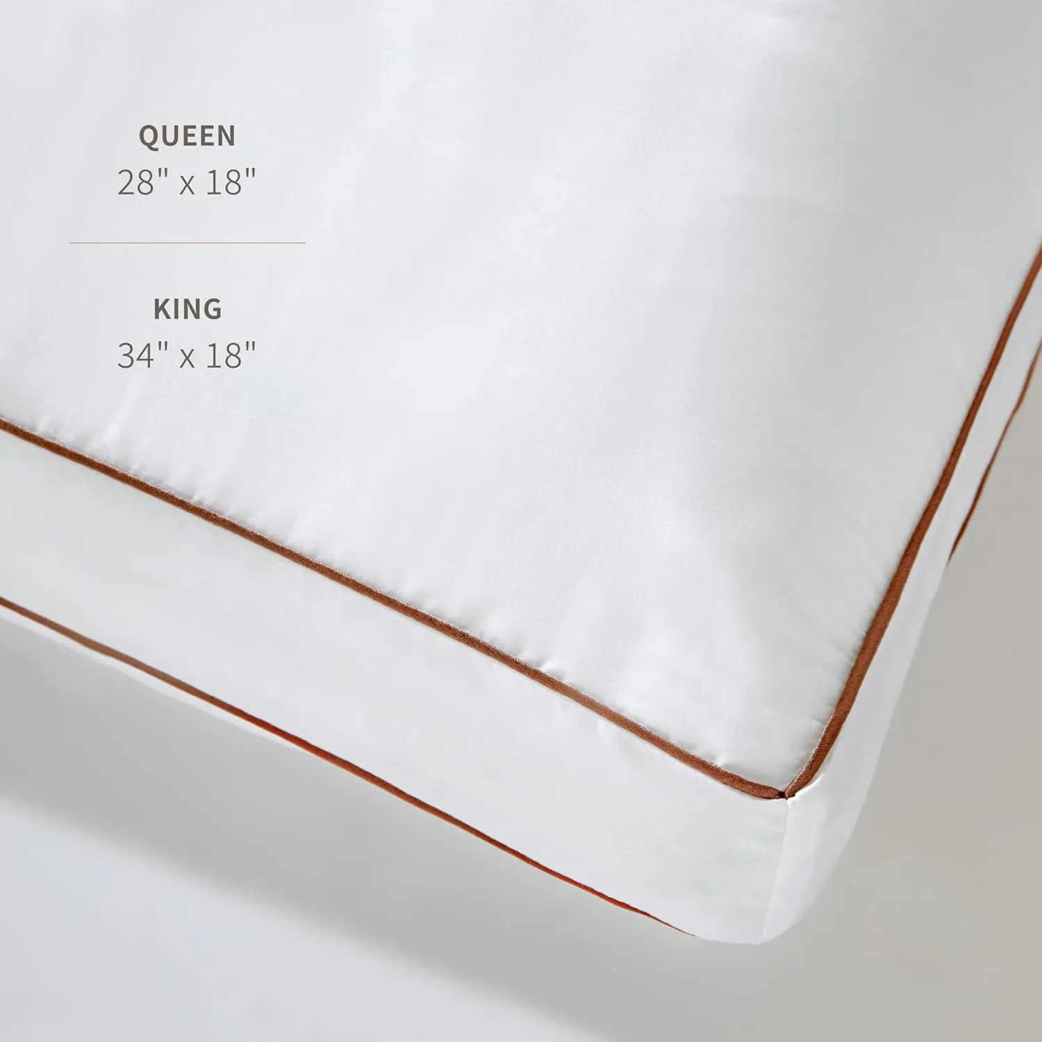 Saatva Latex Pillow - High Loft (6" - 7") - Hypoallergenic Pillow with Shredded Latex Core - Breathable - Machine Washable Organic Cotton Cover - King (34"x18") 1 Pack