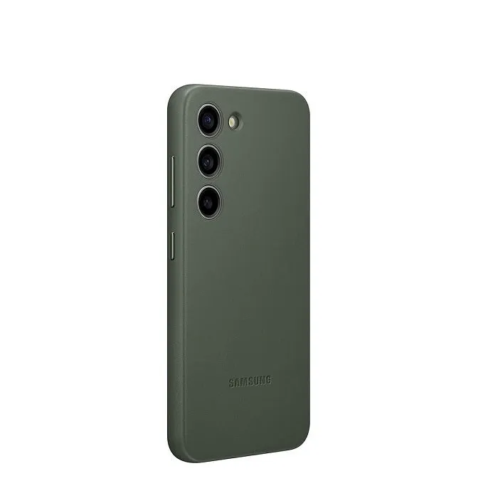 Samsung Galaxy S24 Leather Case- Green