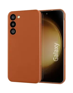 Samsung Galaxy S24 Plus Leather Case- Brown