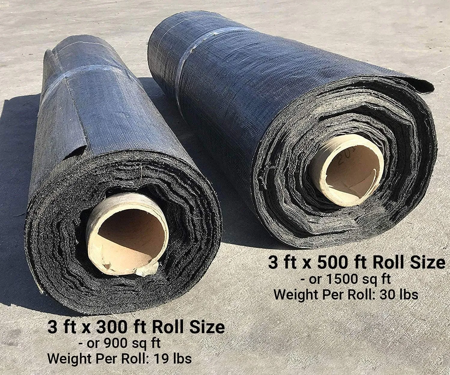 Sandbaggy Landscape Fabric | 40 Year Fabric | Weed Mat, Ground Cover, Garden Tarp | Industrial Grade | 135 Lbs of Tensile Strength | UV Protected | Approved by DOT (3 ft x 300 ft Roll)
