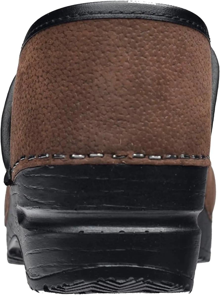Sanita Women's Professional Oil Closed Leather Clog