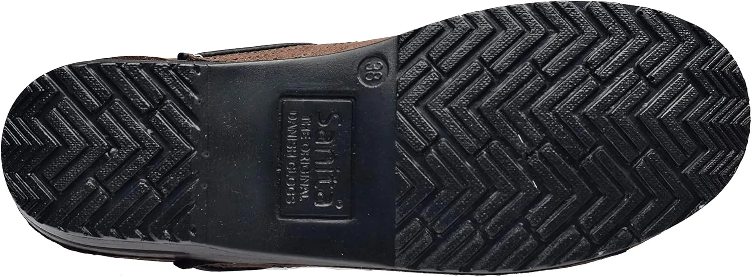 Sanita Women's Professional Oil Closed Leather Clog