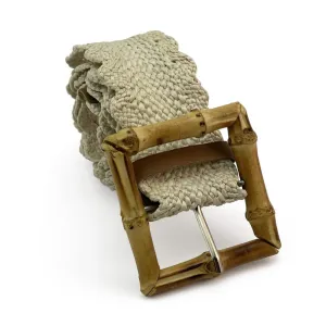 Scallop Pattern Woven Belt